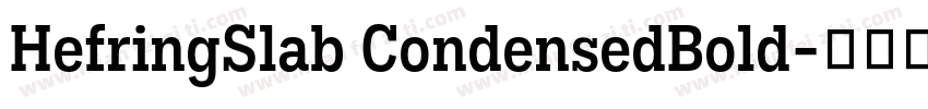 HefringSlab CondensedBold字体转换